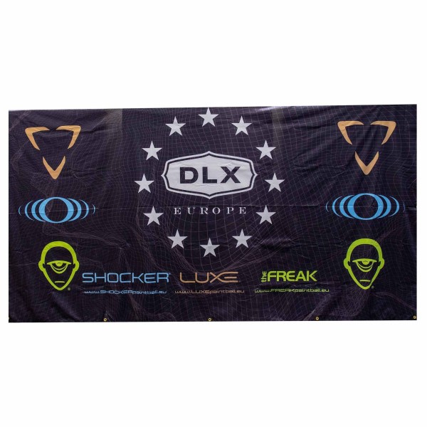 Construction-Banner "DLX Europe" Luxe, Shocker, Freak 335 x 180 cm